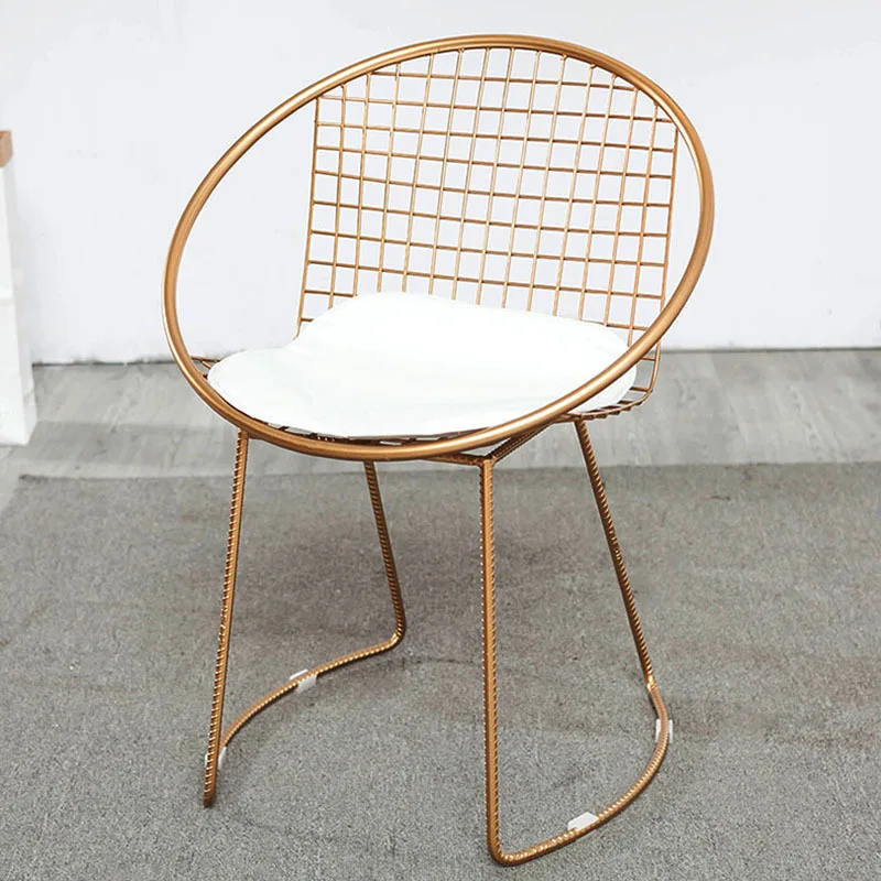 
Morden comfortable metal Dining Chair for dining room with wooden printed foot indoor coffee shop dining chair 