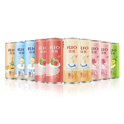 Коктейль RIO пьяный ванильный мороженое шампань в коробке маленькие серии красоты предварительно смешанные