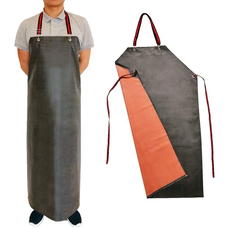 Waterproof Apron Oil Resistant Acid Alkali Thick Wear-resistant Industrial Apron Overalls Waistband Sleeve Apron Wholesale