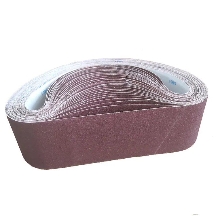 sanding belt factory 90*750mm calcined aluminum oxide abrasive sanding belt for grinding metal abrasive belt