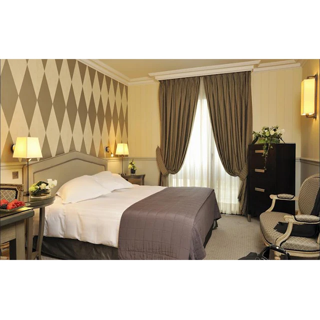 Hotel Furniture Custom Made King Room Furniture Sets for 5 Star Hotel Apartment Resort HO-153