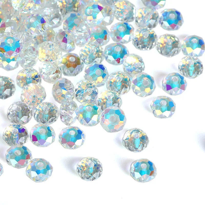 Multicolor Faceted Glass Beads High Quality Glass Crystal 4mm Glass Beads For Bracelet Necklace