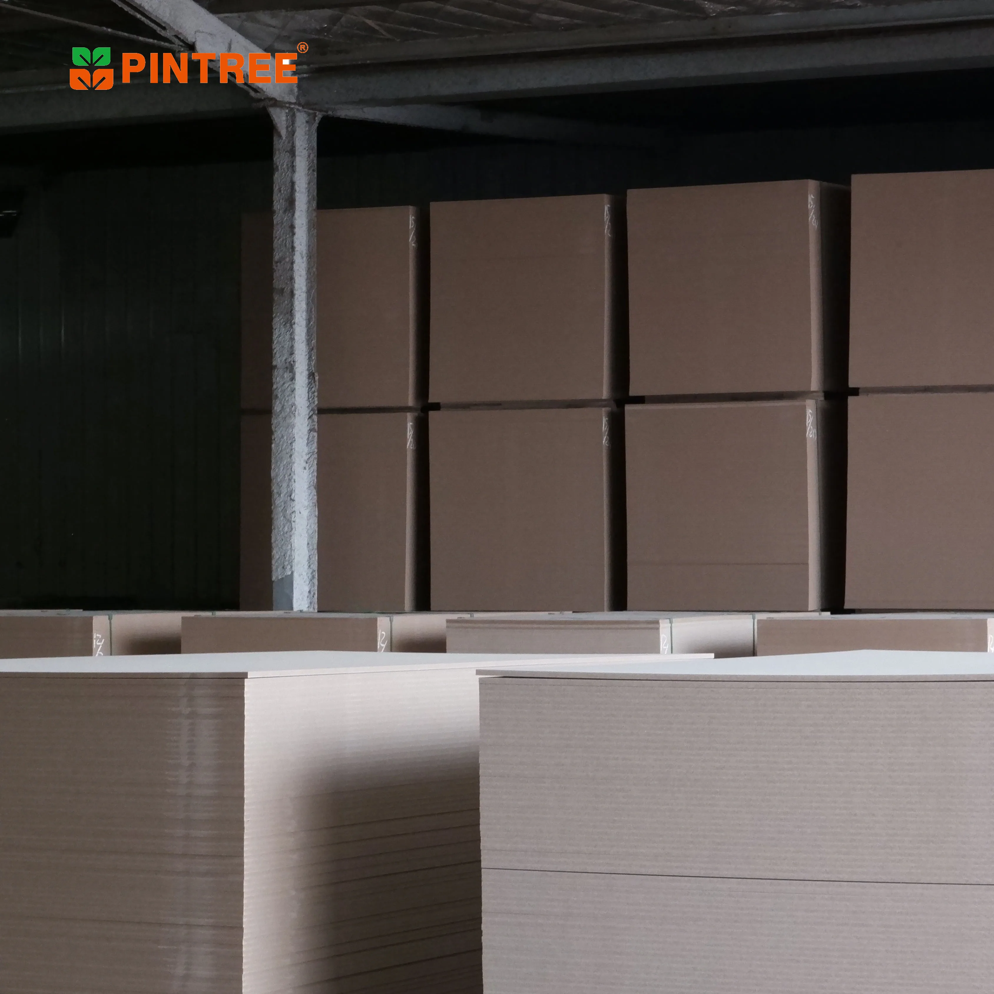 Pintree хорошая цена E1 12 мм 18 белая меламиновая поверхность mdf доска для