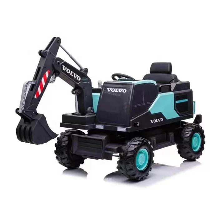 2022 new arrival licensed electric volvo excavator cars for kids ride on with electric digging arm
