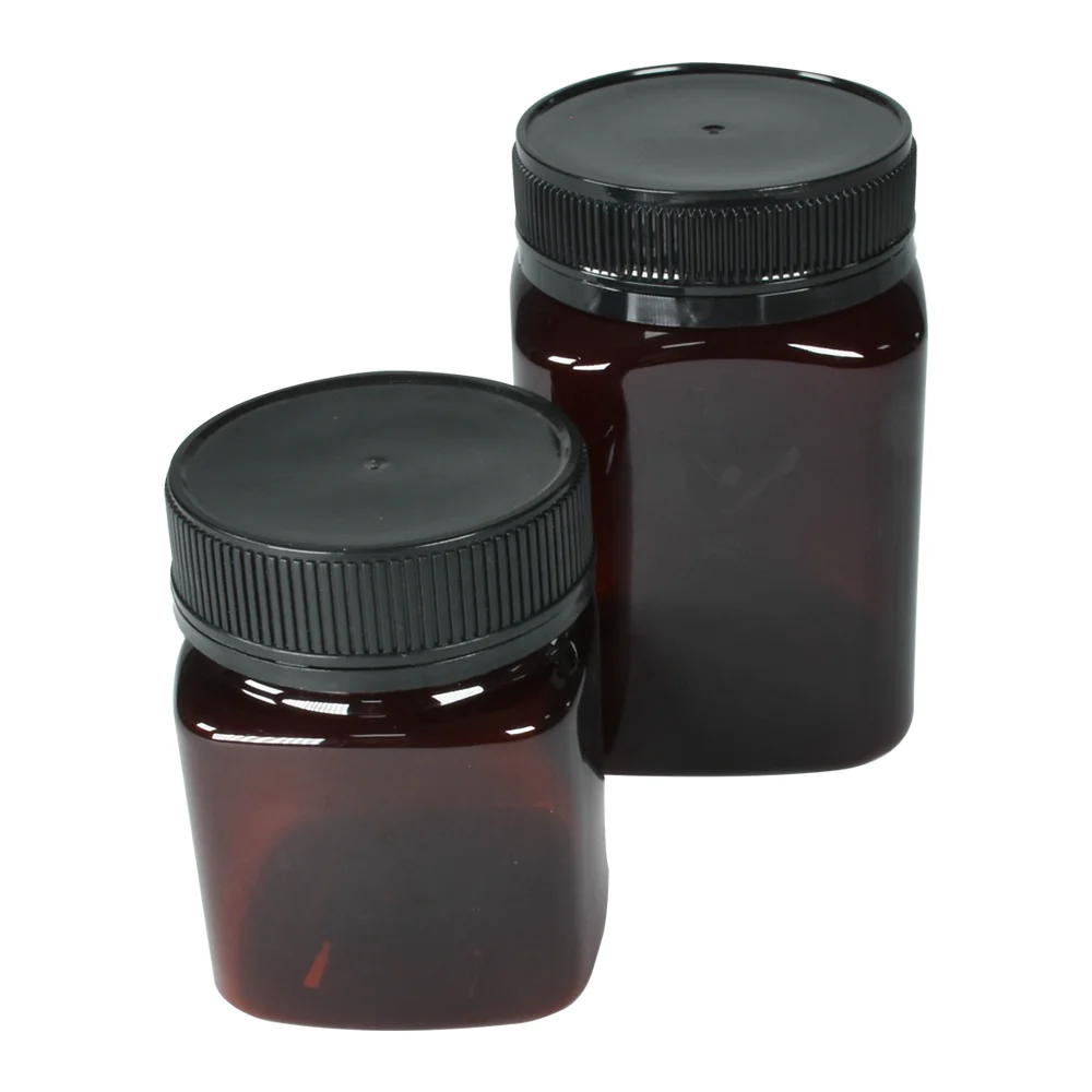 Round Large 50ml/60ml/200ml/250ml/500ml UV Black Dark Ultra Violet Jar Herb UV Smell Proof Air Tight Ultraviolet Storage