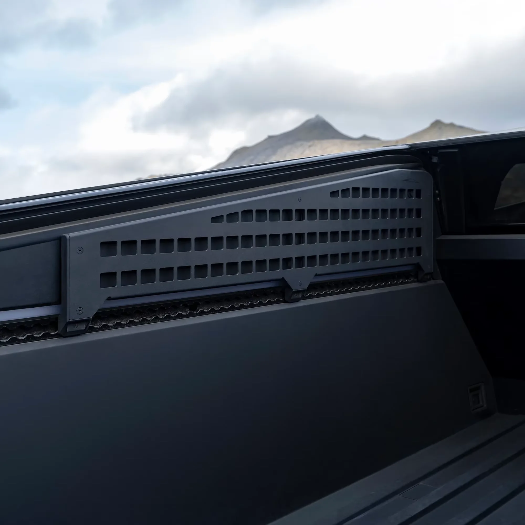 WZAUTO Molle grille guards on both sides of the rear bucket panel Cargo compartment side molle panels for Tesla Cybertruck