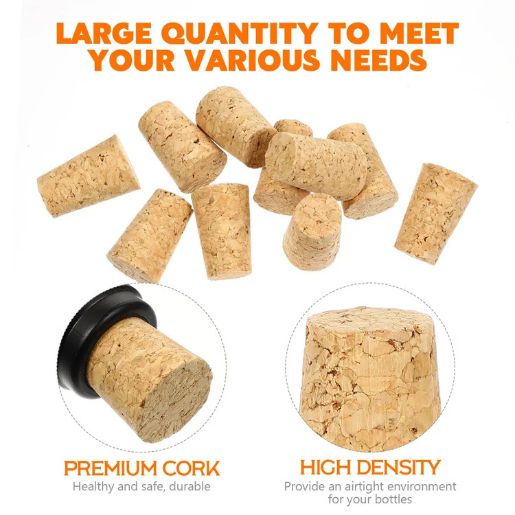 Wholesale Synthetic cork stopper Bottles Red Wine Stopper Conical Cork Customizable Wine Stopper