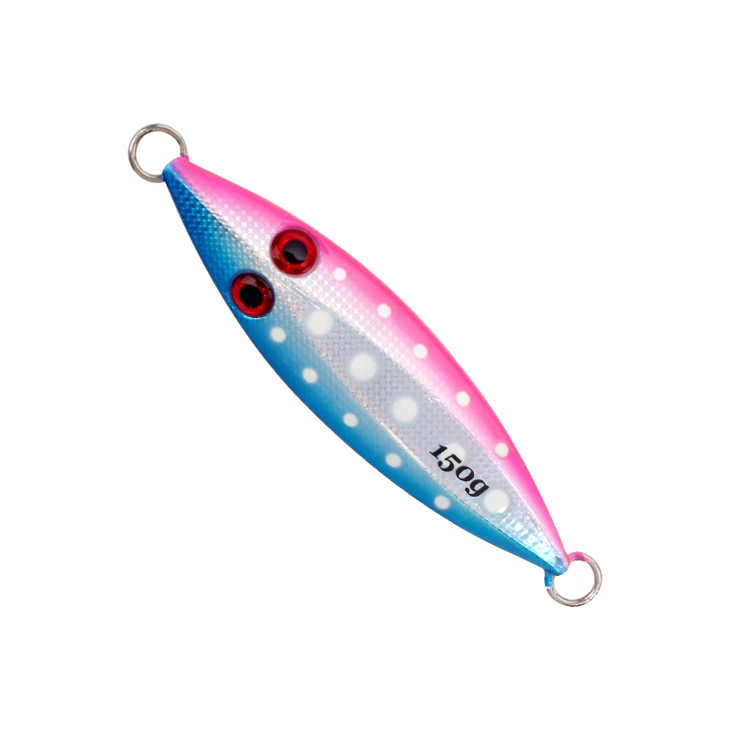 100g 150g 200g 250g Sea Slow Shake Metal Jigging Fishing Spoon Iron Luminous Lead Fishing Lure