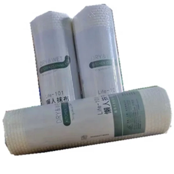 Microfiber Kitchen Cleansing Scrubber Towel Roll Disposable Abrasion Resistant Kitchen Cloth Rag