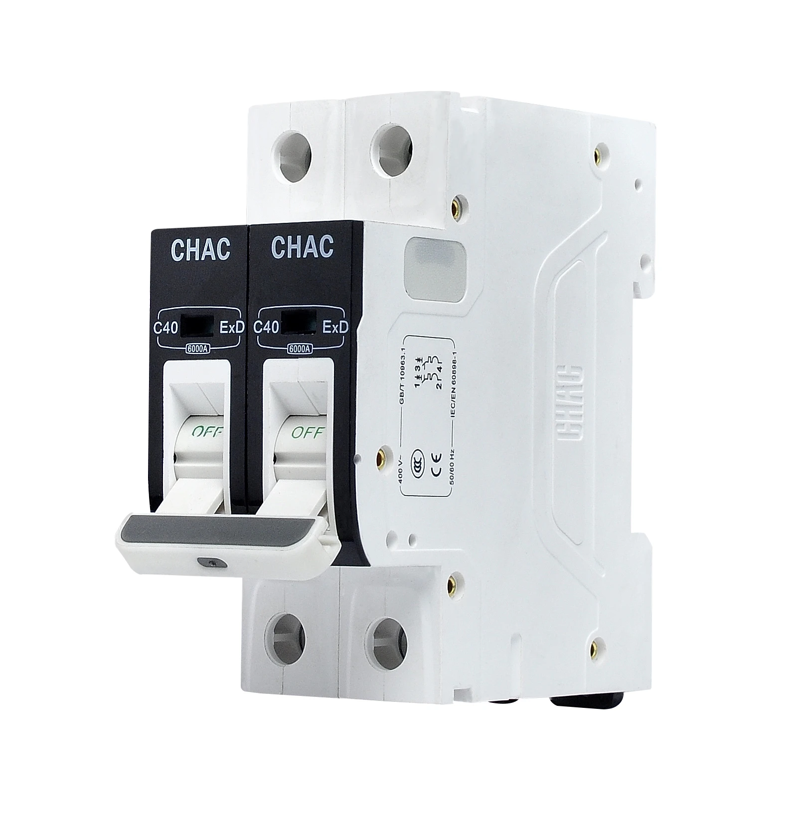 CHAC CQB3-63 mcb circuit breaker 1p/2p Advanced circuit breakers 50/60HZ mcb/mccb/rcbo/rcd switch electric