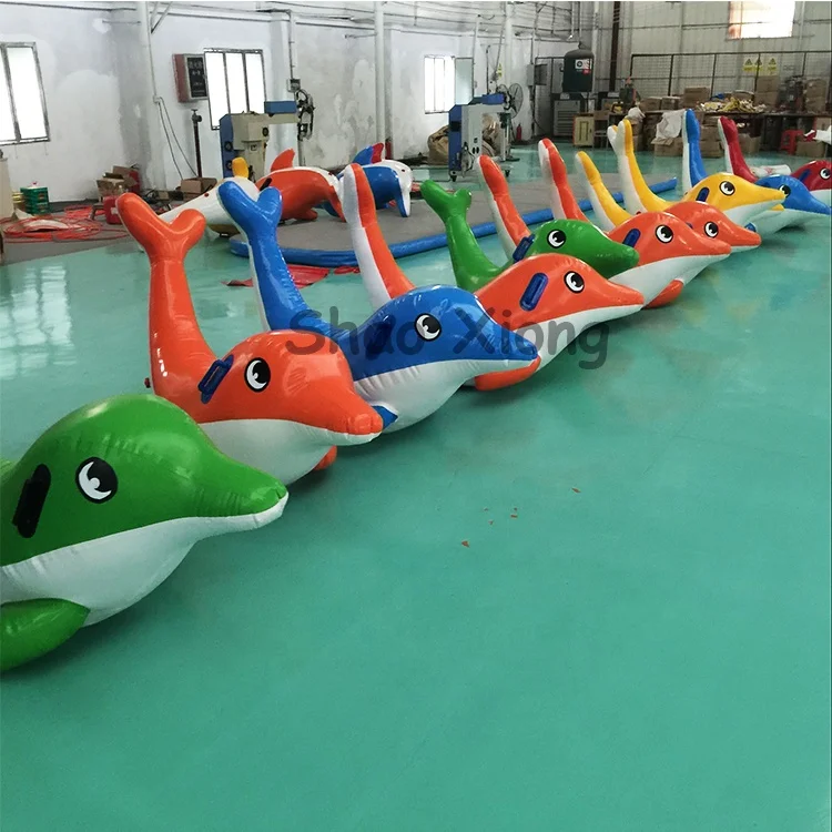 Playground Funny Water Games Seesaw Inflatable Floating Water Totter Pool Toys Air Seesaw