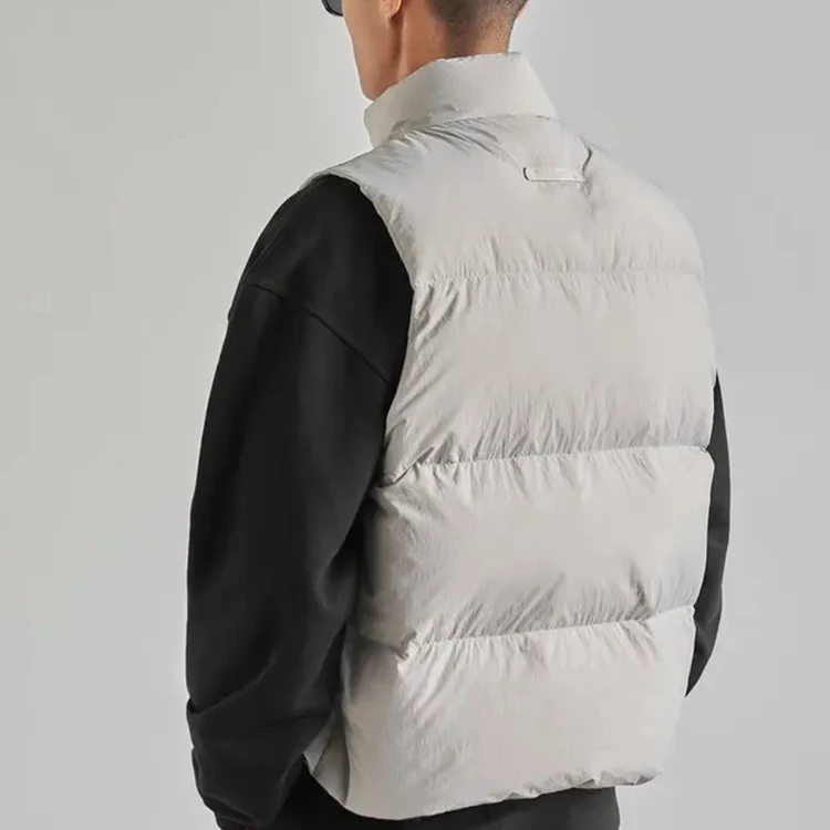 Custom Lightweight Waistcoat Warm Bubble Packable Sleeveless Sublimation Blank Puffer Jackets For Men