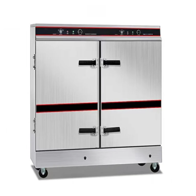 Floor Standing Fish Food Retangular Food Steamer ,Hotel Kitchen Cooking Equipment Commercial Food Steamer