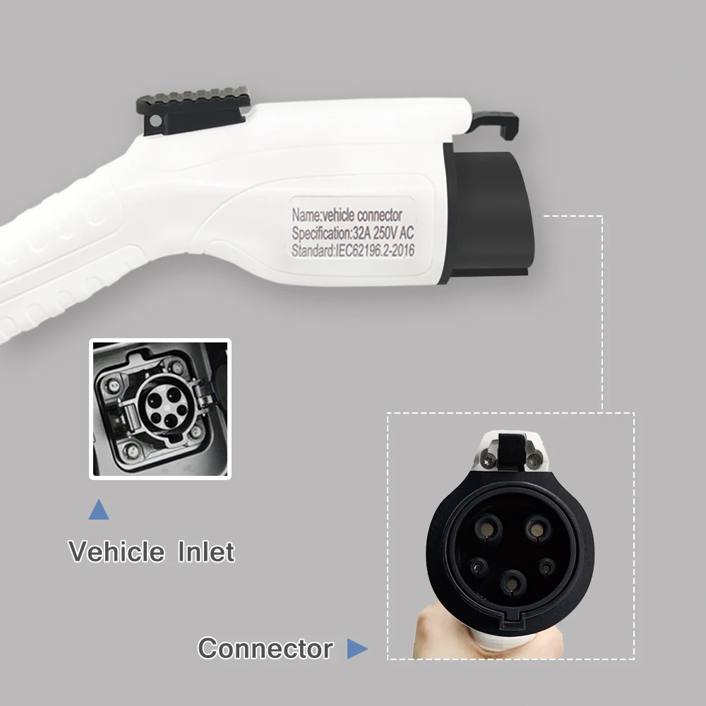 Duosida Type 1 ev charging plug 40A for EV connector SAE J1772 16a 32a 40A 50A ev charging plug