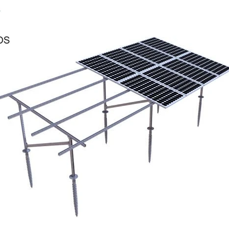 Aluminum ground mounting solar system with ground screw pile
