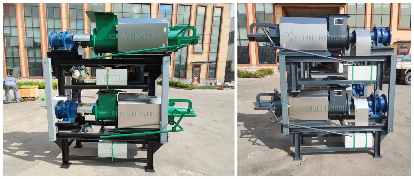 High effective cow manure separator/cow dung dewatering system/manure dewatering machine