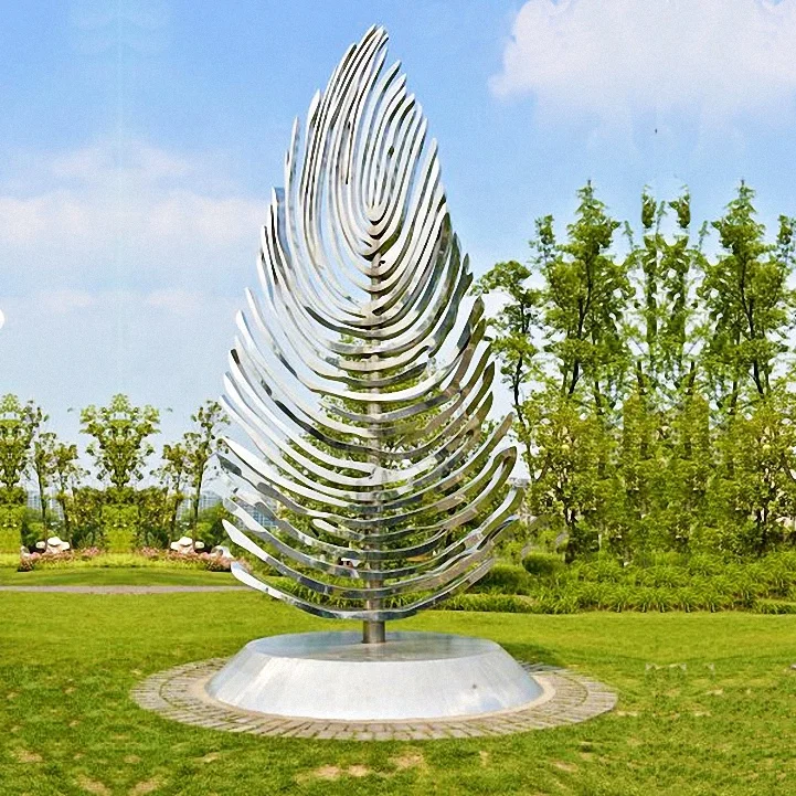 Urban large decoration Chinese manufacturer export stainless steel gold tree sculpture