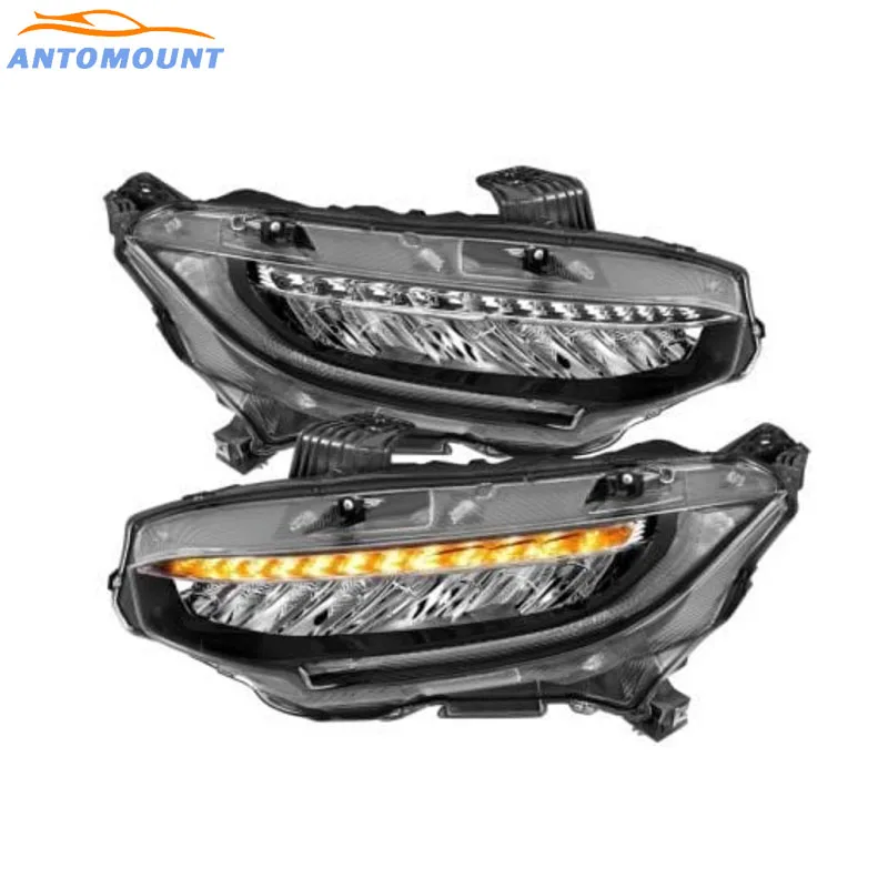 Hot Sale Auto Body Parts Front Head Lamp 33150-TET-H11 33100-TET-H11 LED Headlight Headlamp For Honda Civic 2016 2017 2018 2019