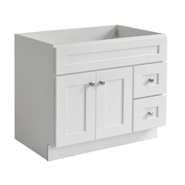 Modern MDF Wall Mounted Designer Cabinet Bathroom With Sink Vanity Two Drawers Bath Cabinets Painting Wooden Bathroom Vanities