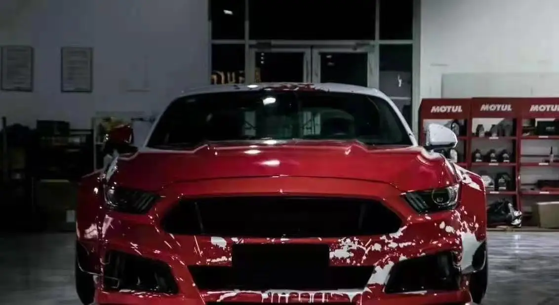 New 1.52*30m Factory Price Vinyl Wrap Car Premium Customized Camo Car Wrap white&red color camouflage car wrap film