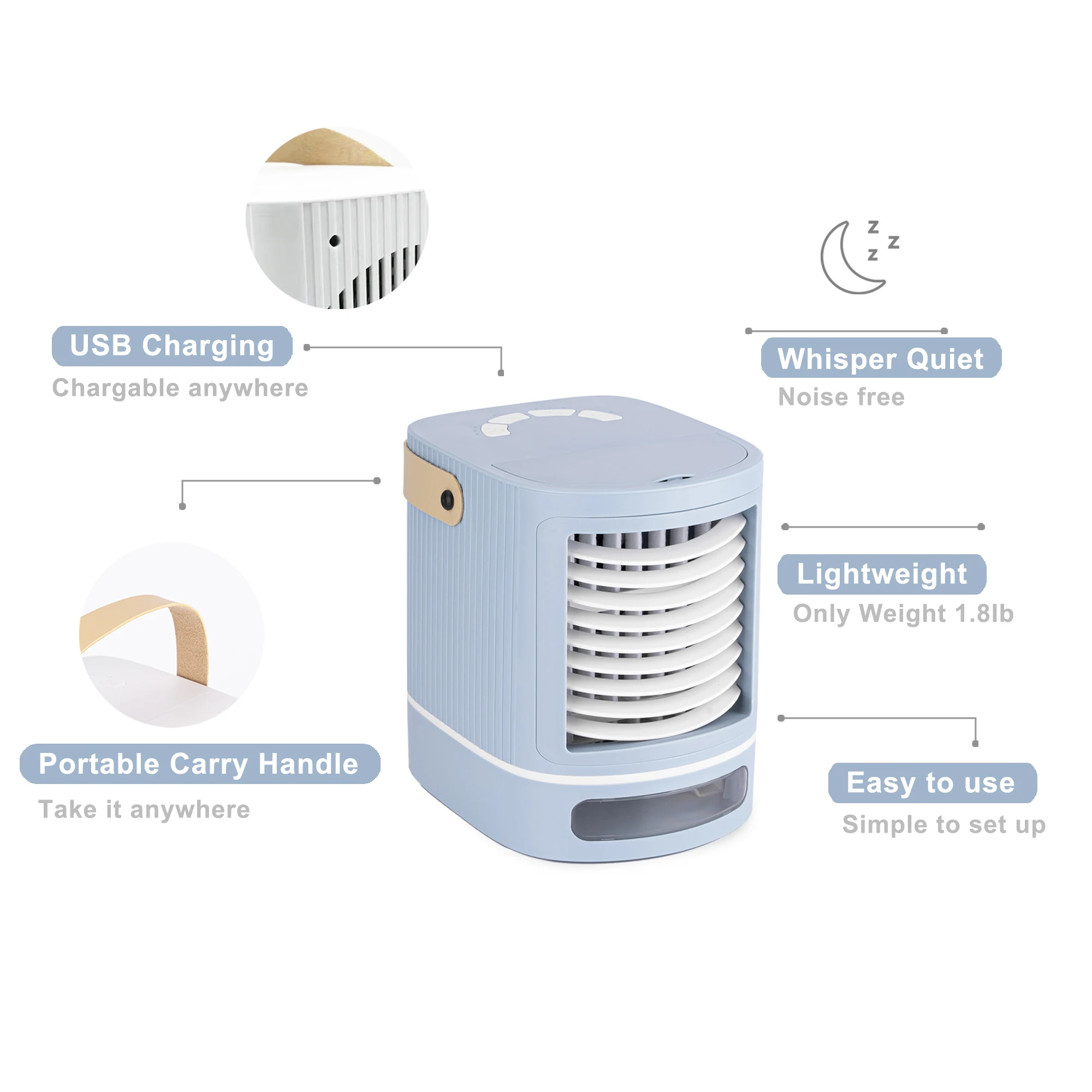hot sale home small portable air cooler mini air cooler silent air conditioner