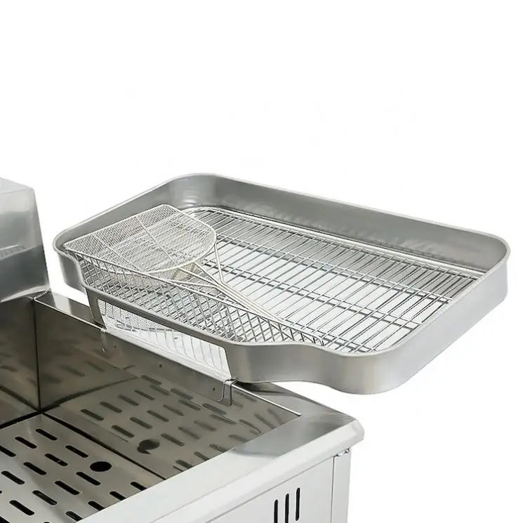 Fries Fryer Commercial Counter Top Gas Deep Fryer Standing Restaurant Equipment Single Tank Gas Vertical Fryer Electric Machine