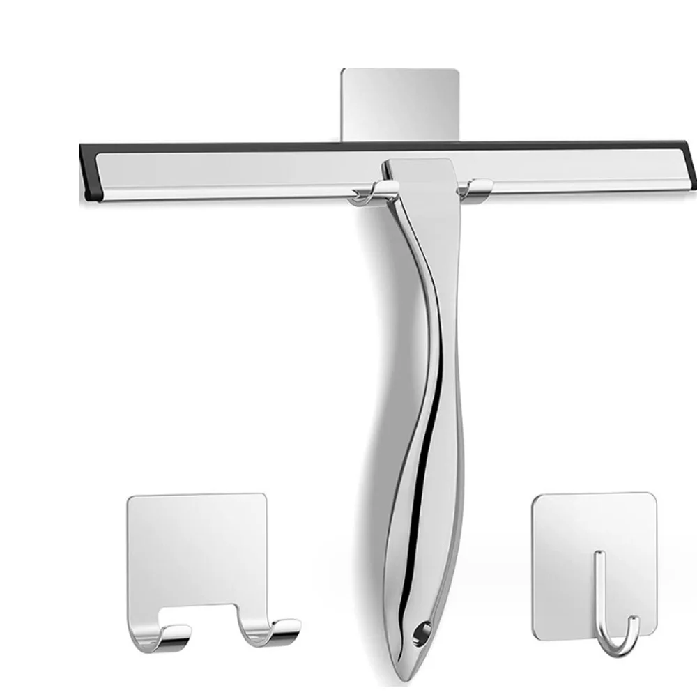 Универсальный скребок для ванной комнаты из нержавеющей стали