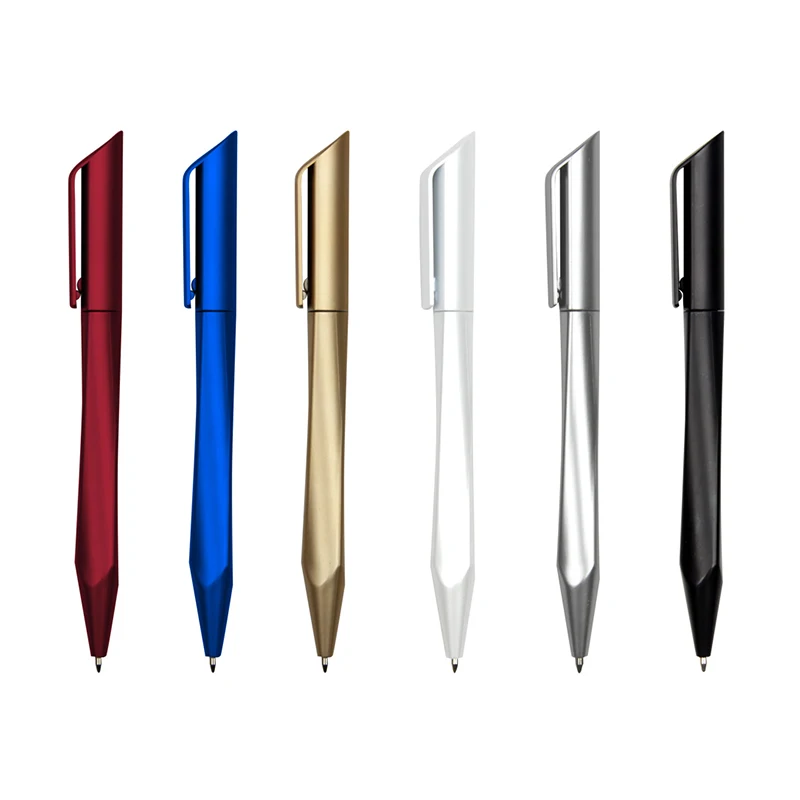 Pens With Custom logo Promotional Ball Pen Triangle Shape Metallic Print Pen