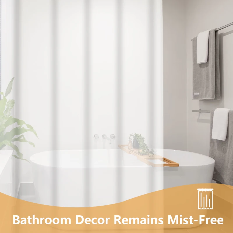 High Quality shower curtain transparent hotel modern bathroom curtain Dingxin Factory Wholesale 180*180cm