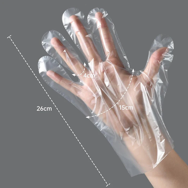 PE Plastic HDPE Disposable Gloves PE Polyethylene Disposable Gloves