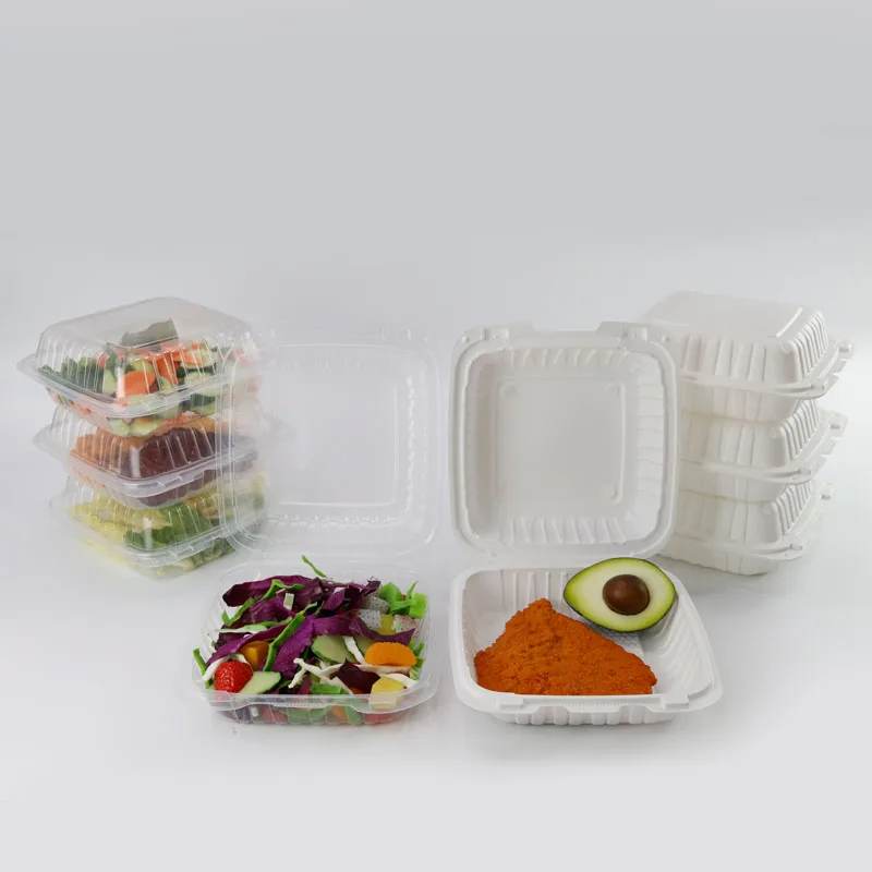 To go plastic containers for restaurant packaging Biodegradable food box microwave meal  lunch box storage containerheavy duty