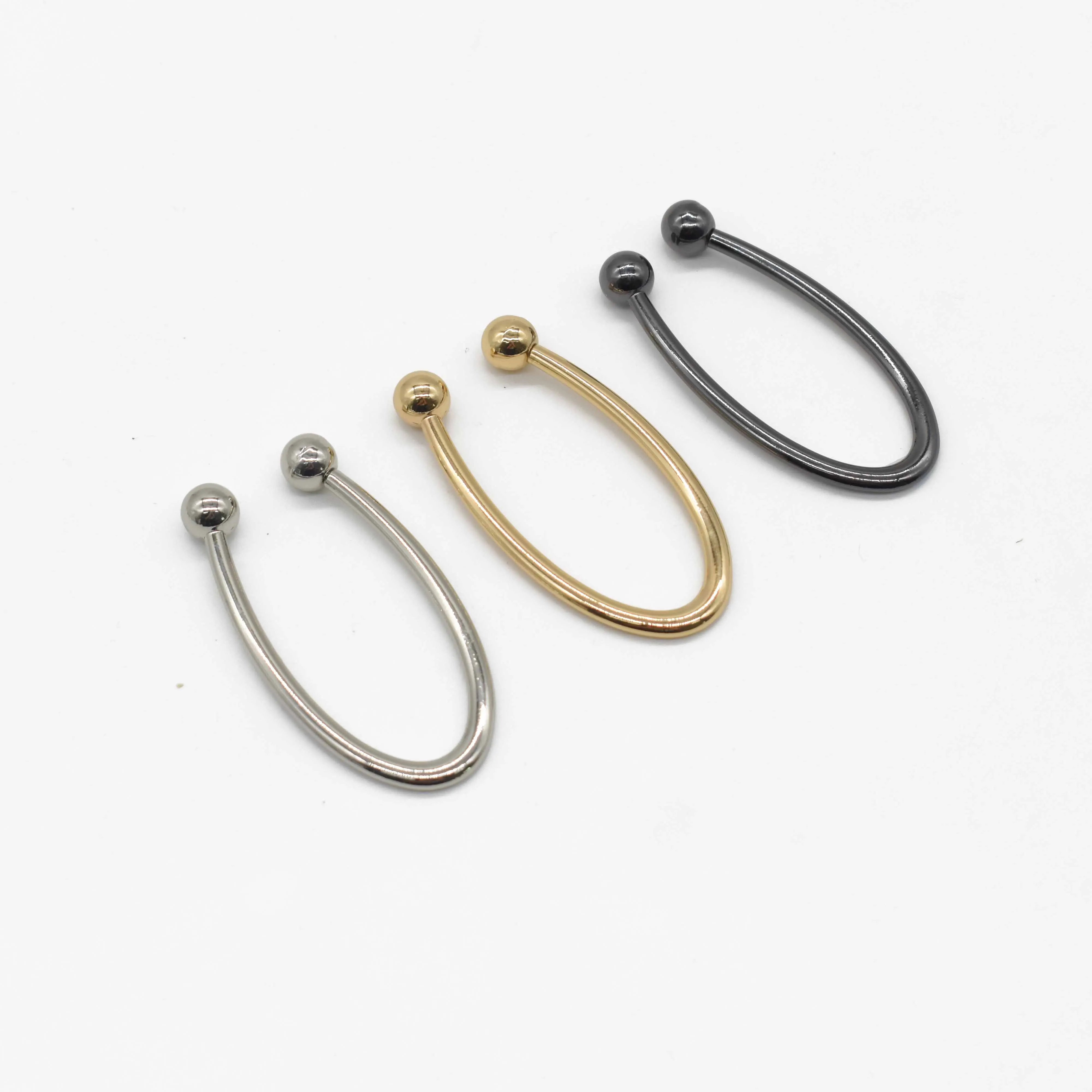 Hot Sale Custom Decoration Metal Gold U Shape Buckle  Bikini Connector For Women Garment/Swimwear
