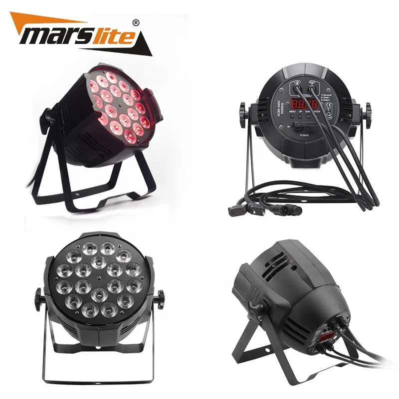 Marslite Led Par Light 18*10W 4 in 1 Par Can Stage Light Party Bar KTV Effect Dj Lighting