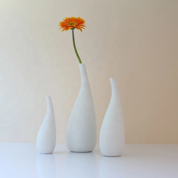 Оптовая продажа Белая декоративная ваза ручной работы для гостиной