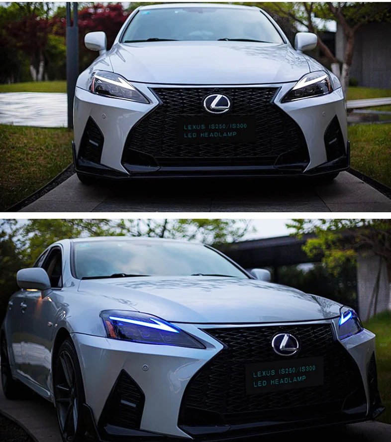 Upgrade Headlight Assembly LED Headlights For 2006-2013 Lexus IS 250 350 ISF Front Light Assembly