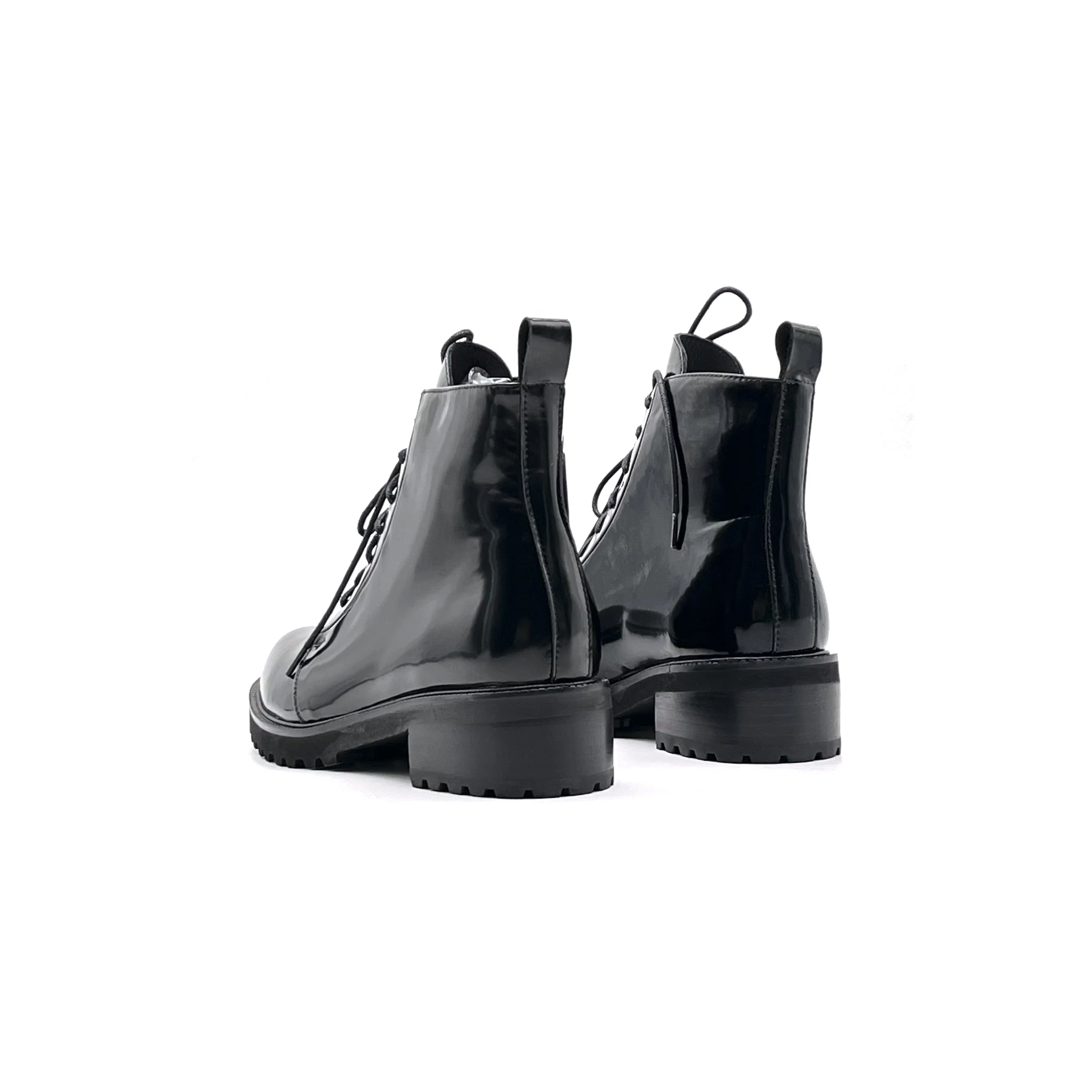 Wholesale High Quality Snow Boots Fashion Designer Lace Up Leather Boots Women Shoes