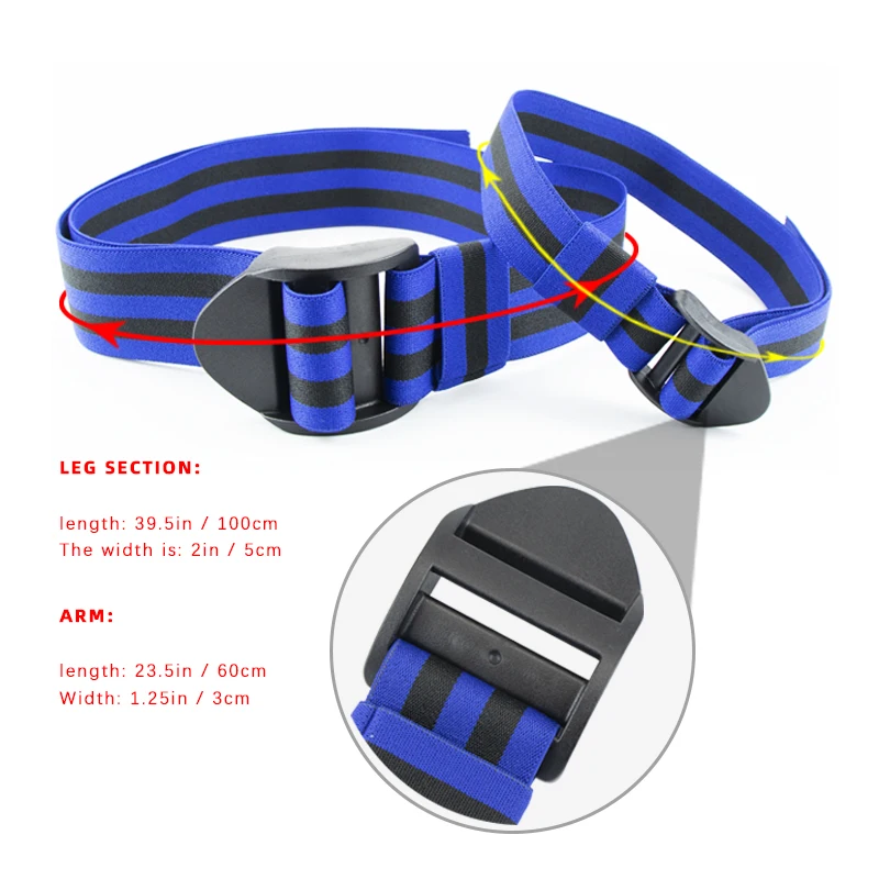 Gym Weightlifting Fitness Occlusion Training Blood Flow Restriction Bands