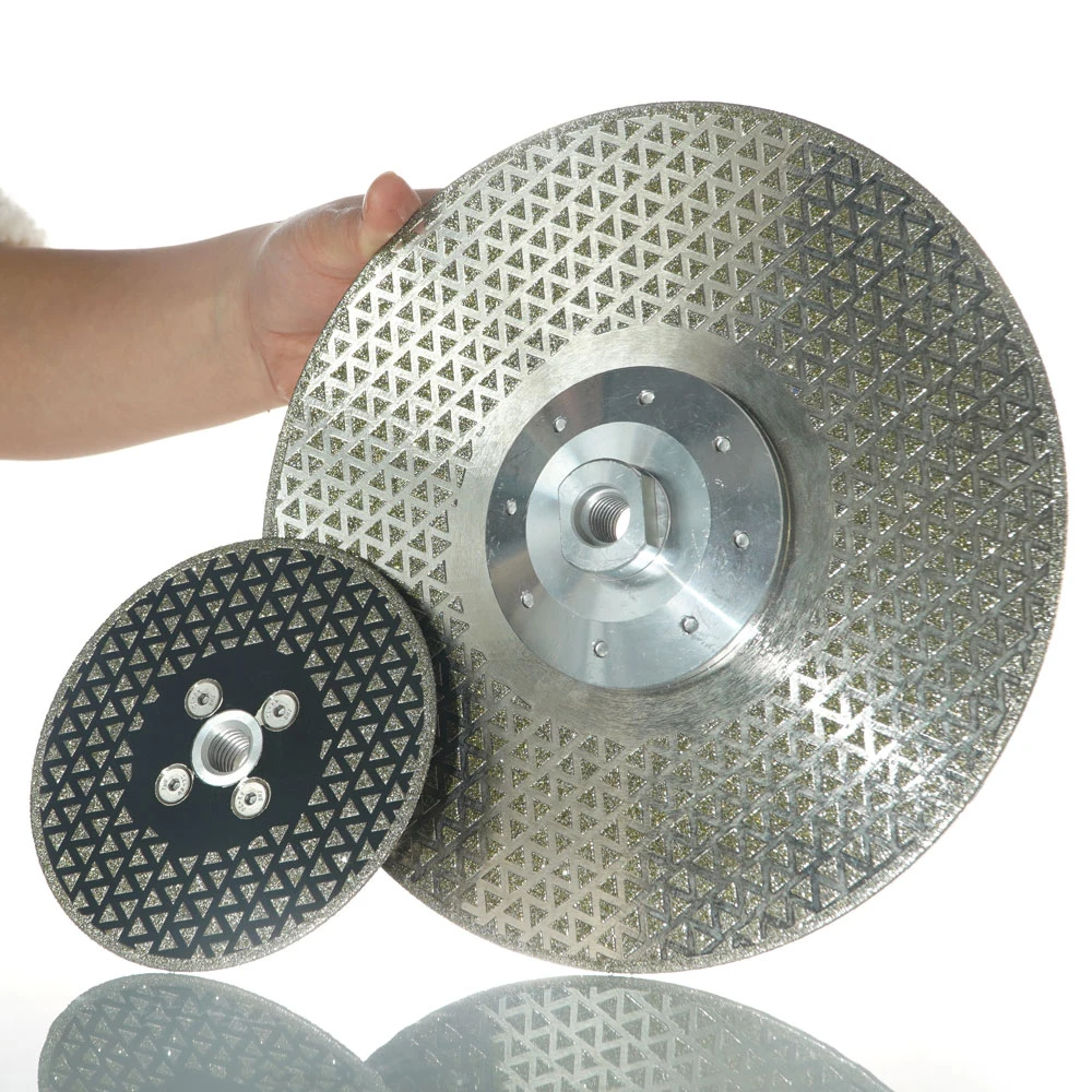 115-230mm Double Sides Electroplated Marble Diamond Coated Ceramic Tiles Abrasive Porcelain Cutting and Grinding Disc Saw Blade