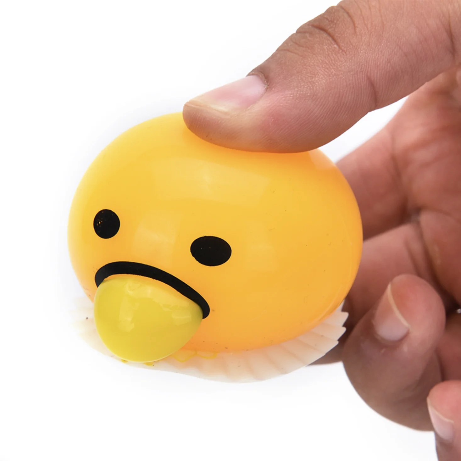 Fidget Toy Egg Yolk Anti Stress Reliever Relief Fun Gift Yellow Lazy Egg Joke Toy Ball Egg Squeeze Funny AntiStress Gift