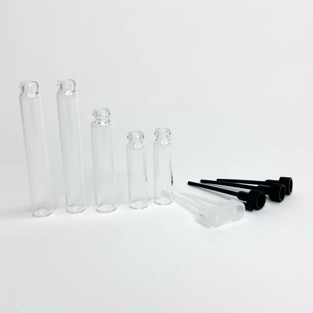 Cheap price Clear Tube Empty Vial 2ml 3ml 5ml mini Glass Perfume Test Bottle