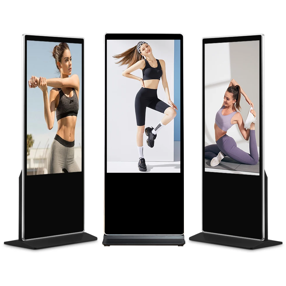hot-selling vertical electronic advertising machine video wall panel indoor aluminium profile for led display plants shelf