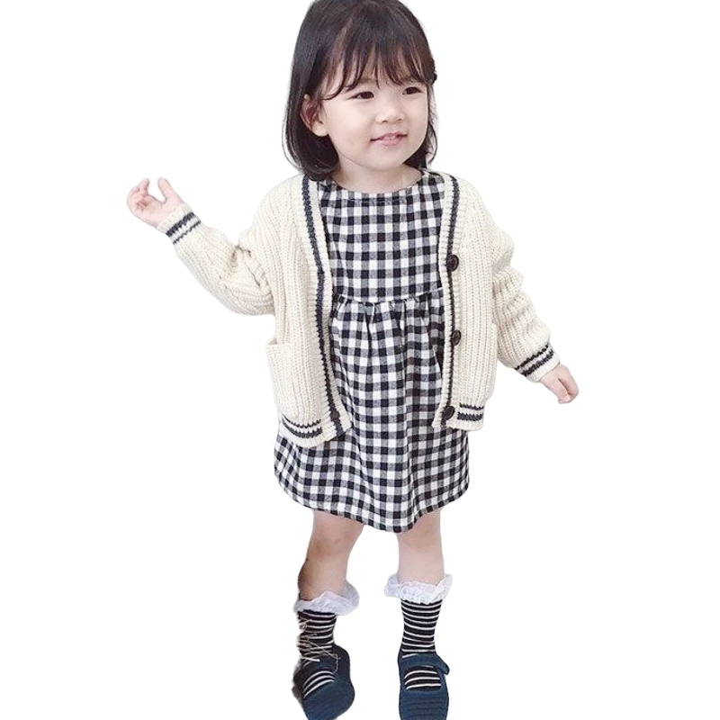 Toddler Baby Girl Boy Solid Warm Pullover Tops Outerwear Knit Cardigan Sweater Jacket Coat