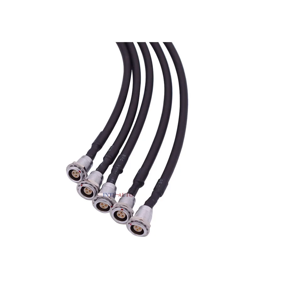 0B 5 pins female receptacle push pull connector signal connector cable assembly china