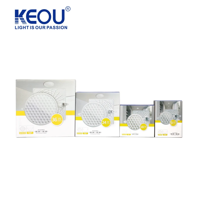Keou panel light custom packaging