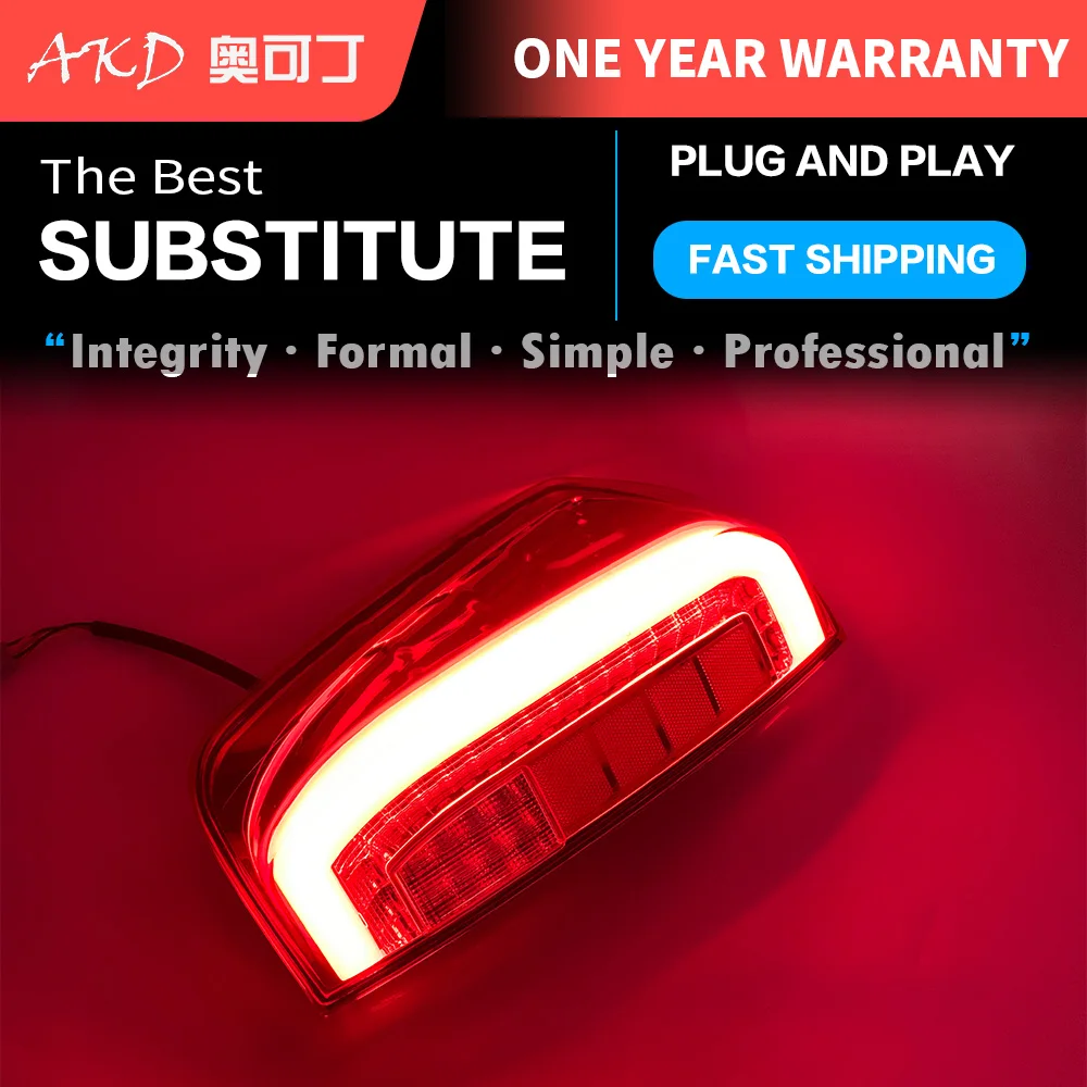AKD tuning cars Tail lights For Nissan Navara NP300 2016 Taillights LED DRL Running lights Fog lights angel eyes Rear parking