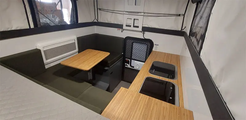 Expedition outdoor Lightweight Luxury Popup Hot Sale Aluminum Truck Camper With Slide Out Expedition Customized Caravan RV