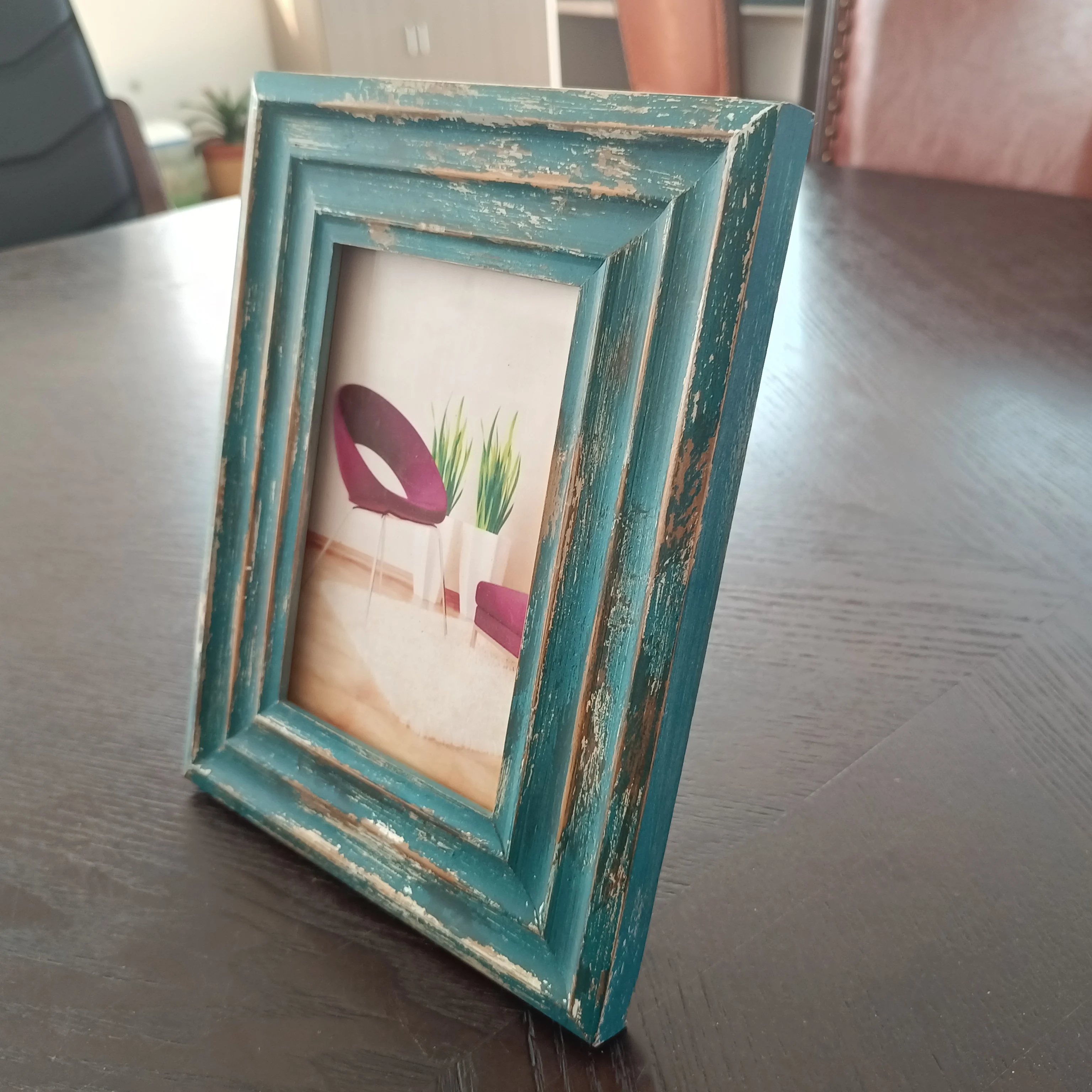 Factory Wholesale European Style Light Luxury Gift Photo Frame Simple Green Wooden Photo Frames Graduation Photo Frame