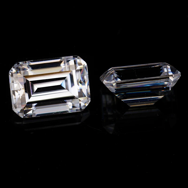  Испытанный положительный камень с муассанитом starsgem 3 карата изумрудная огранка