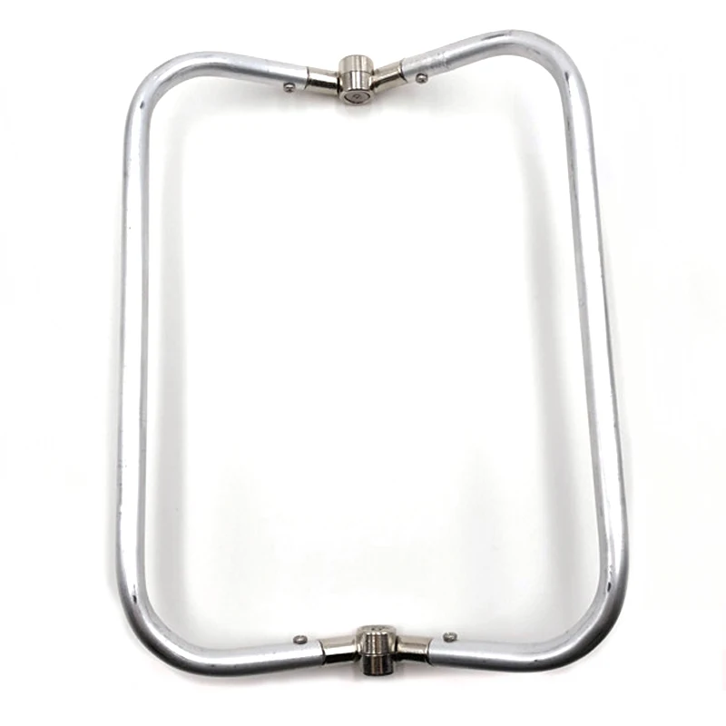 Crafts DIY Projects Tubular U-Shaped Bag Handle Inner Clasp Lock high quality handbag metal Aluminum clutch frame Metal bag