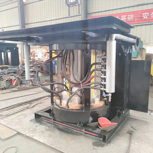 series inverter 380KWH Induction electric crucible aluminium melting furnace